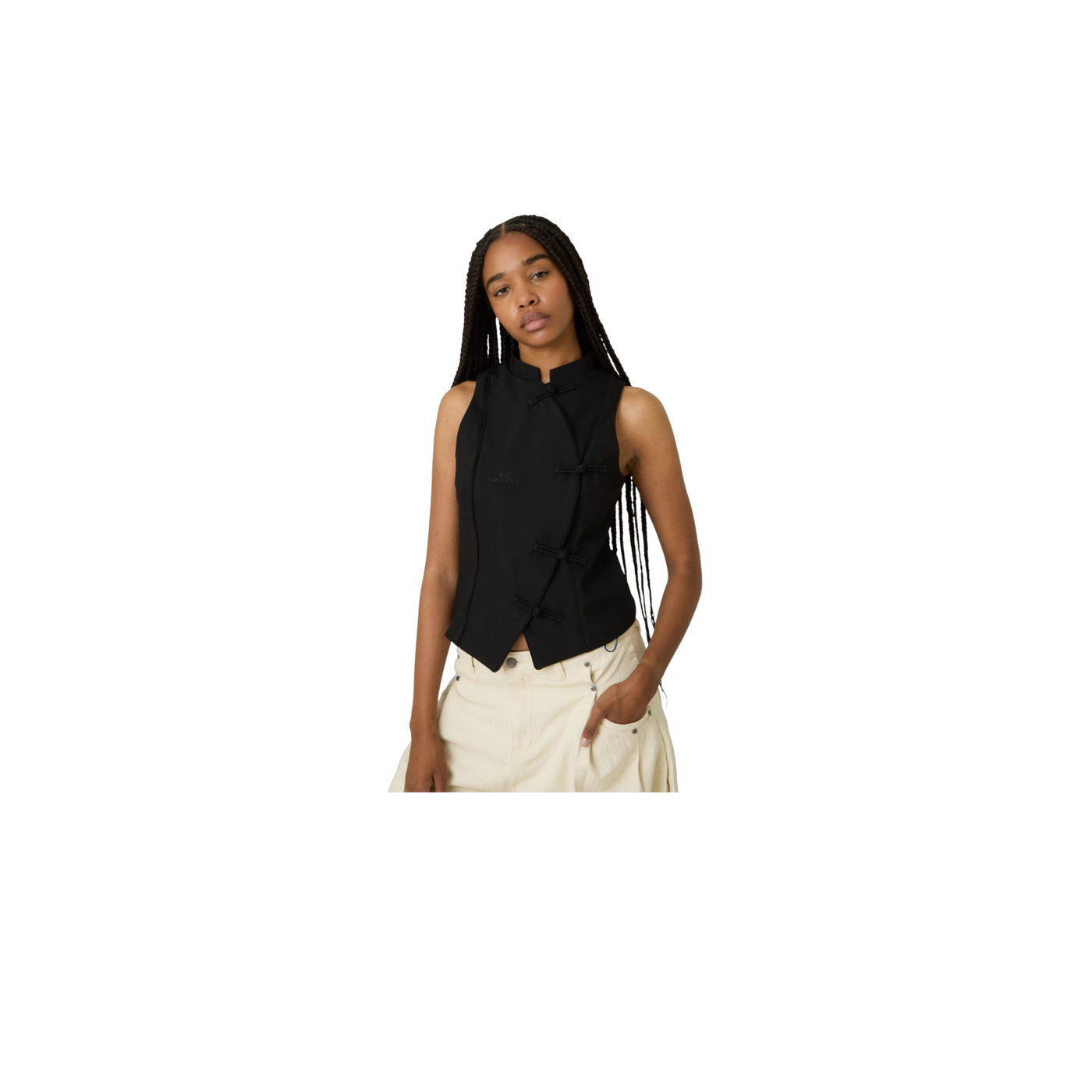 Eme Studios Modesta Black Vest