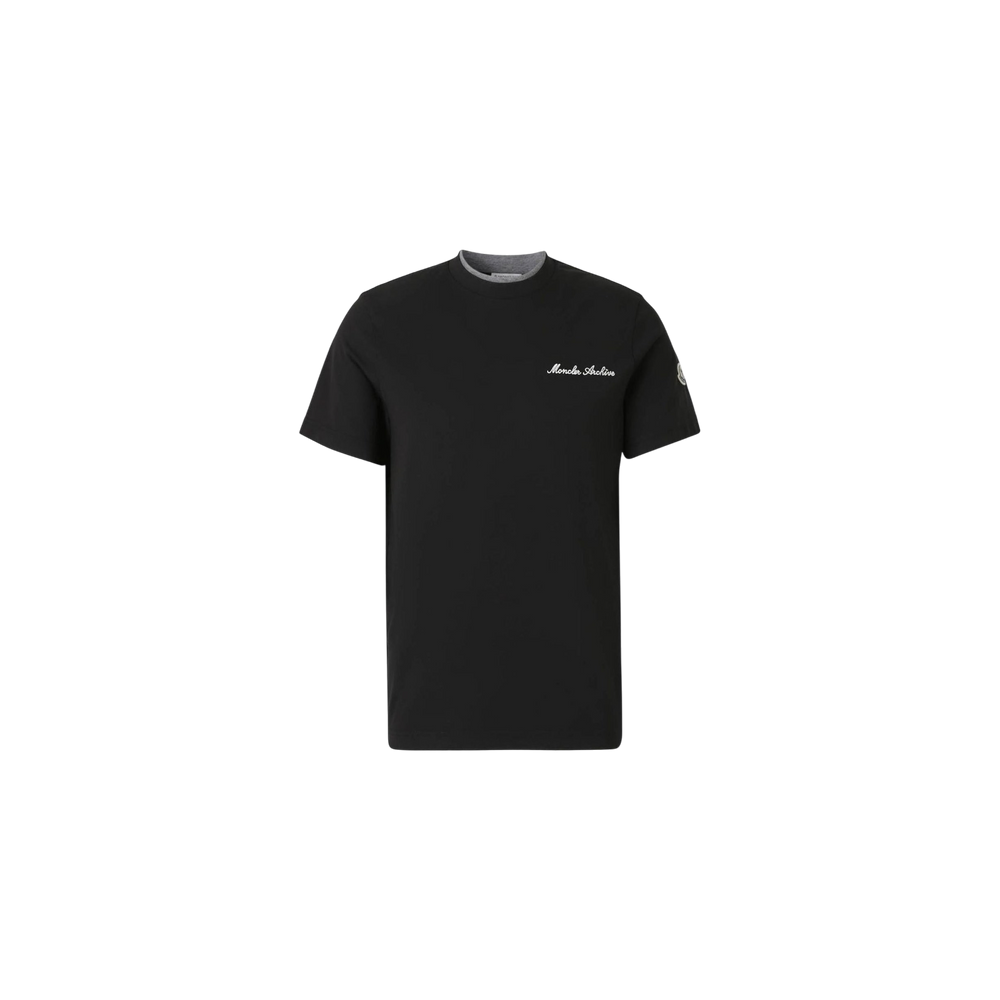 Moncler Logo Embroidered Crewneck T-Shirt