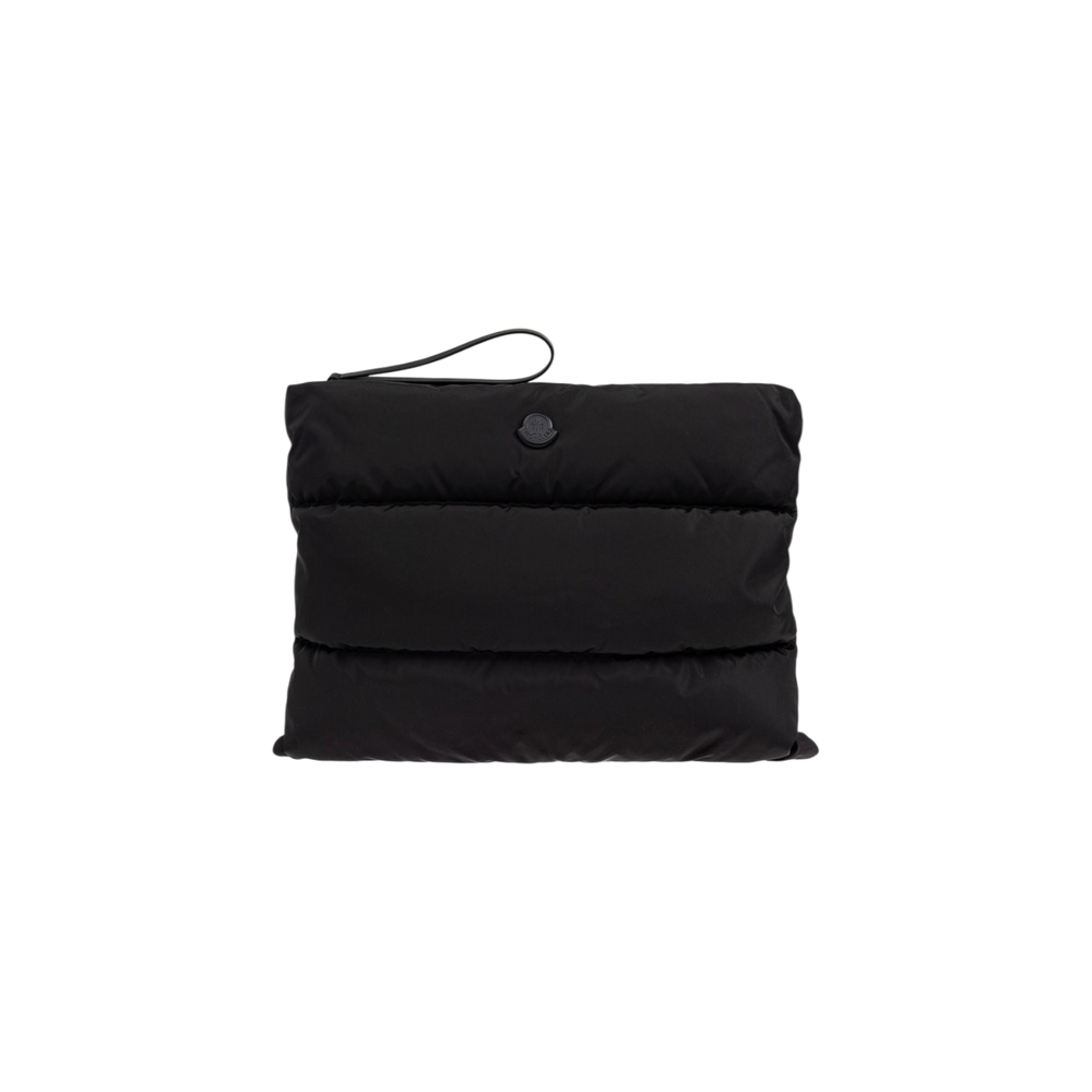 Moncler Logo Patch Padded Clutch Bag
