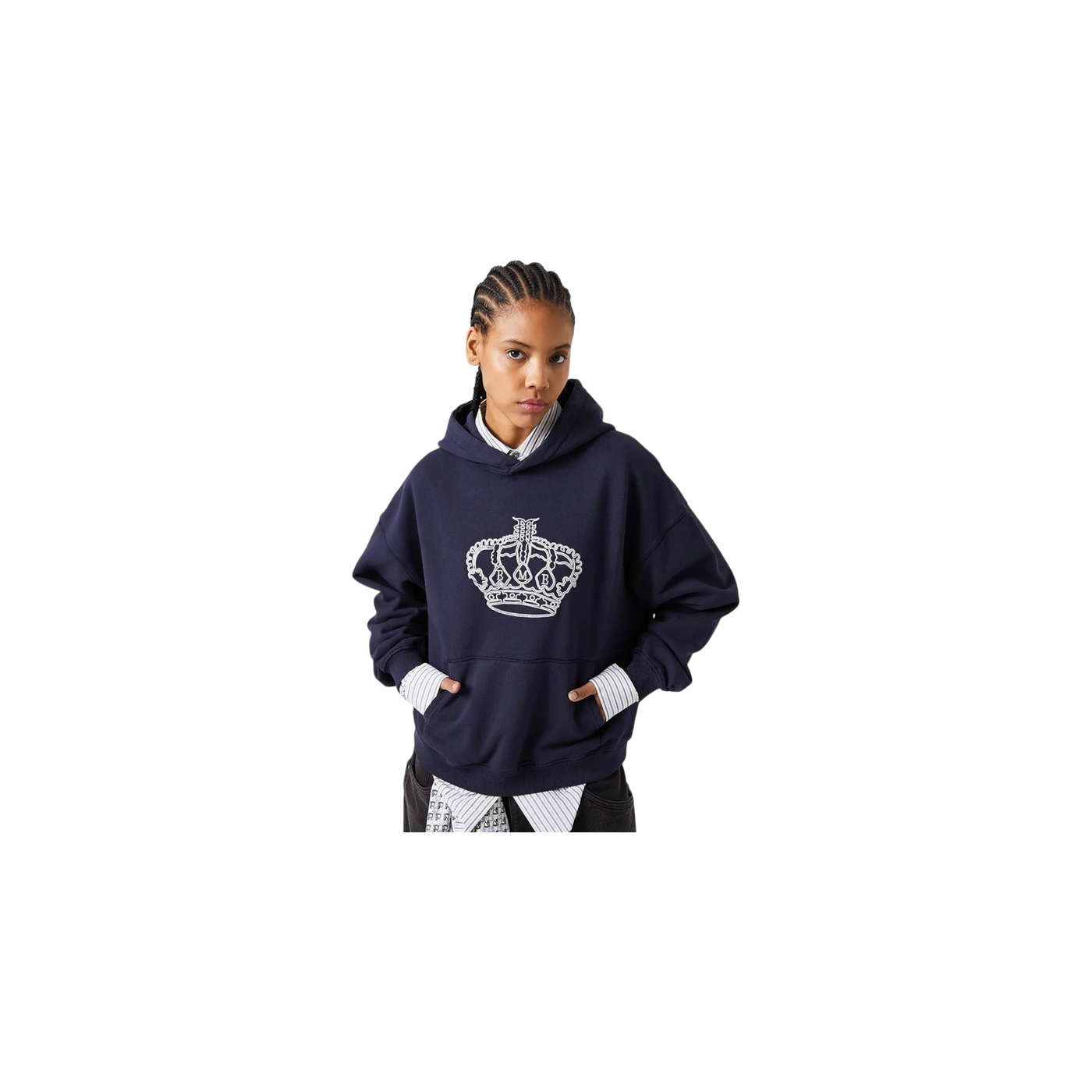 Eme Studios Mufasa Navy Oversized Hoodie