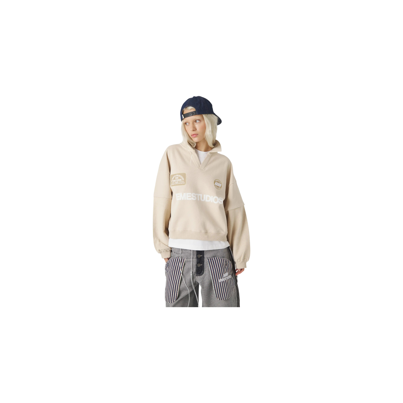Eme Studios O´connor Off Sand Polo Crewneck