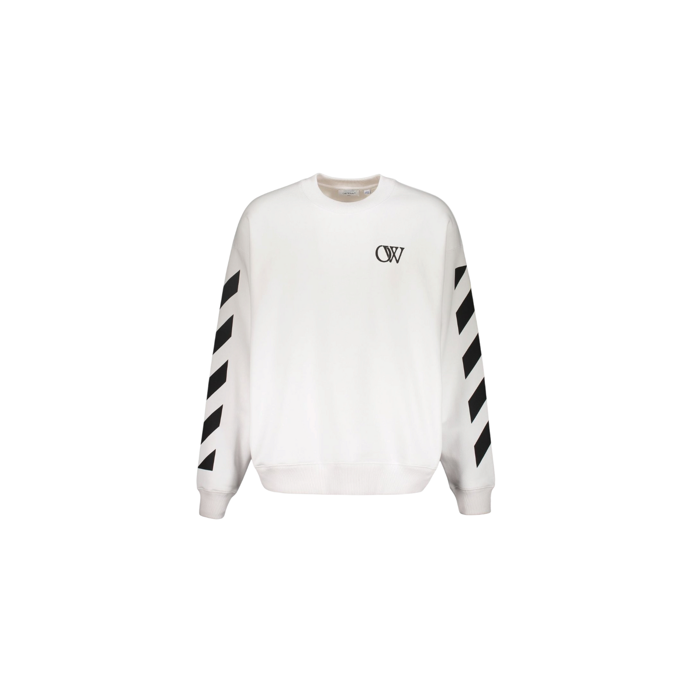Off-White Diagonal Sleeve Logo Sweatshirt