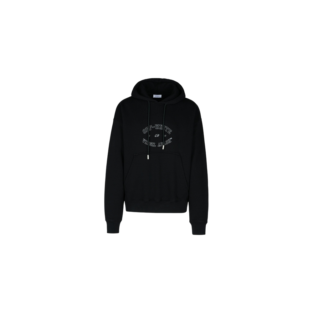 Off-White Logo Printed Drawstring Hoodie