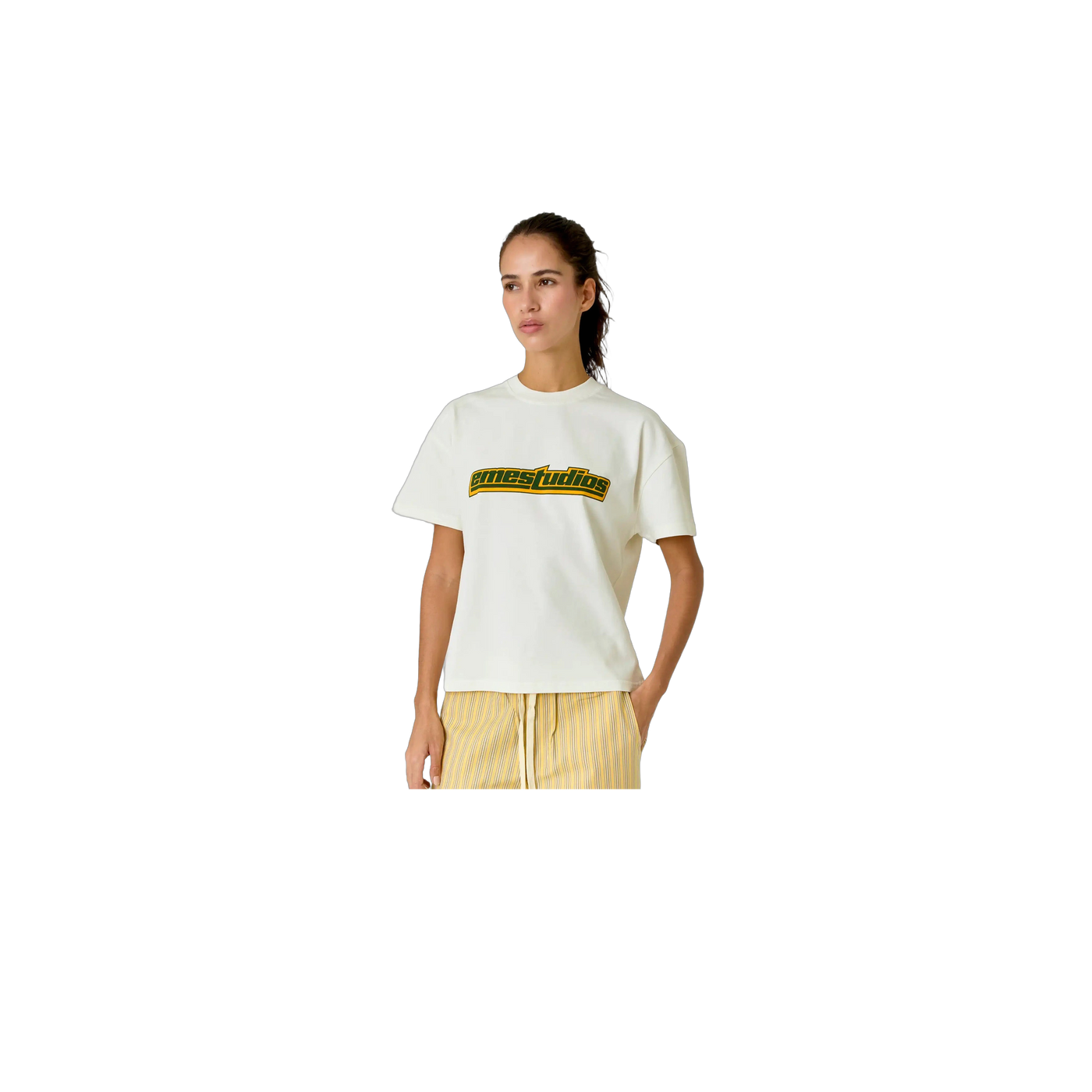 Eme Studios Outline Off Sand Oversized T-Shirt