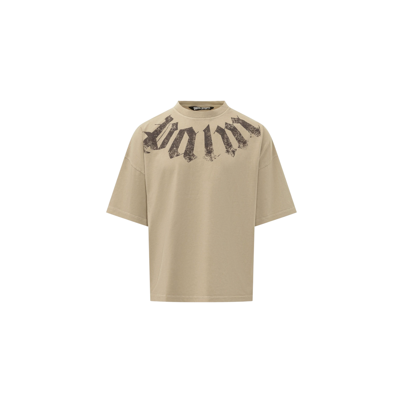 Palm Angels Big Neck Logo Loose Fit T-Shirt
