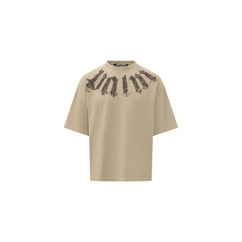Palm Angels Big Neck Logo Loose Fit T-Shirt