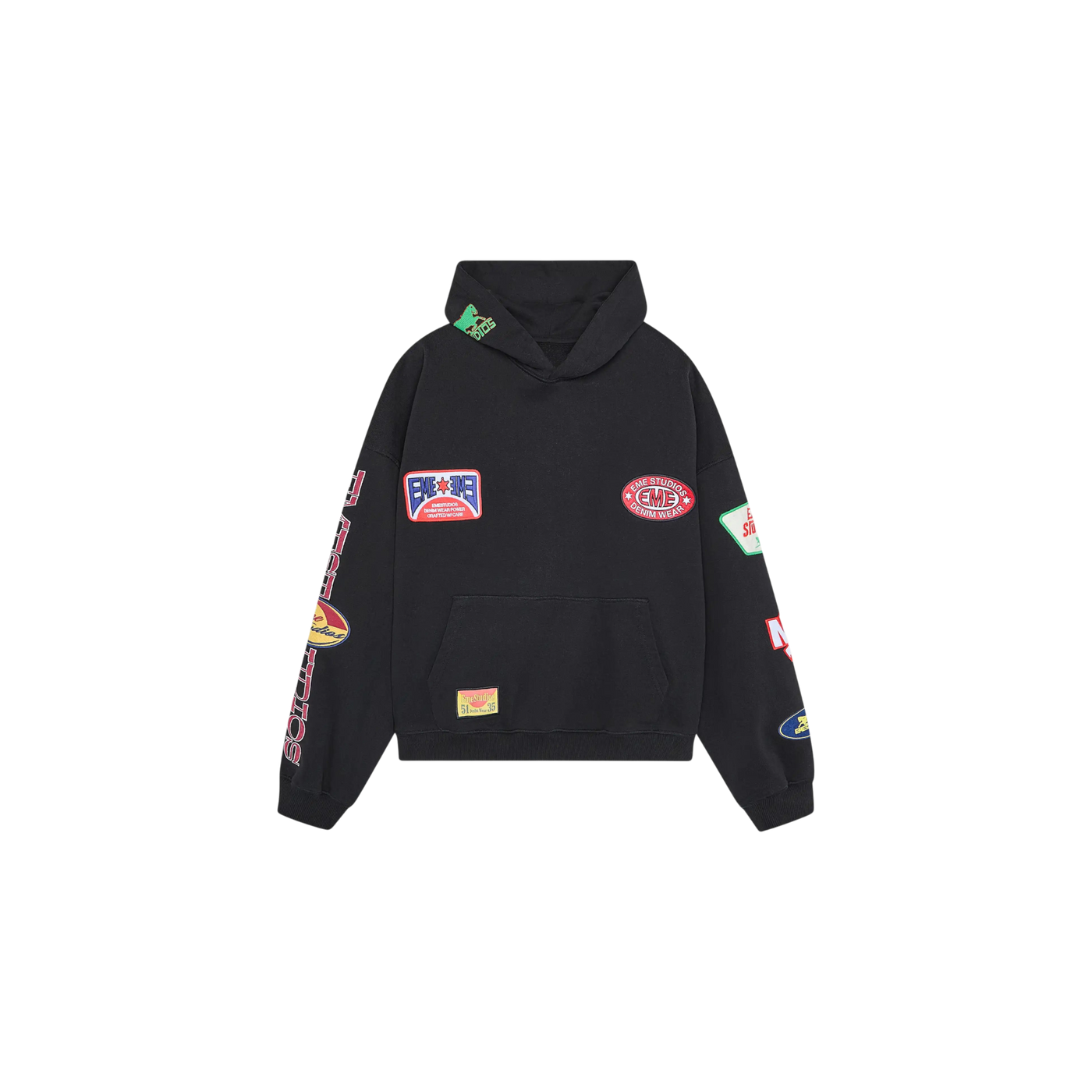Eme Studios Patches Shadow Oversized Hoodie