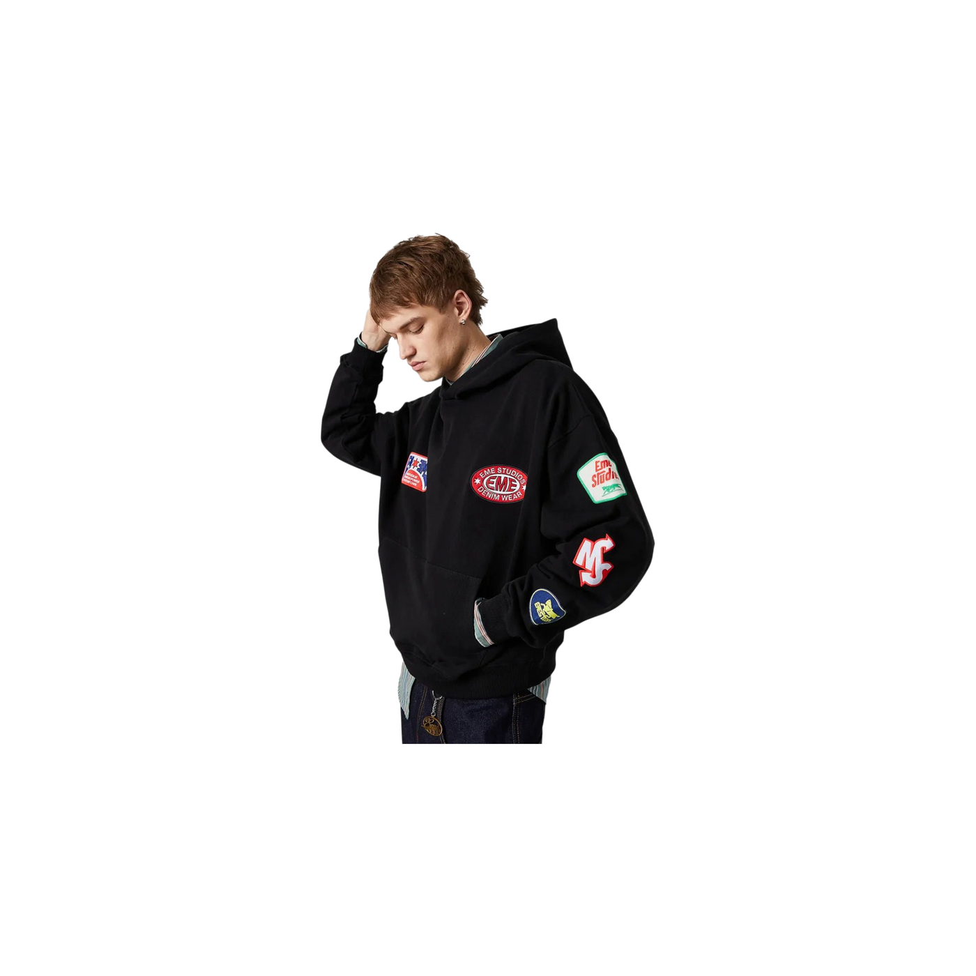 Eme Studios Patches Shadow Oversized Hoodie