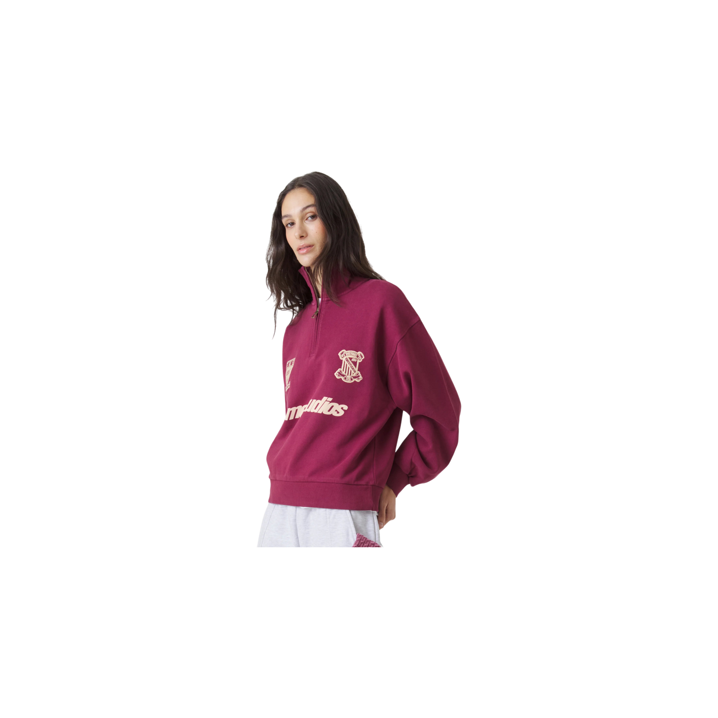 Eme Studios Peak Burgundy Half Zip