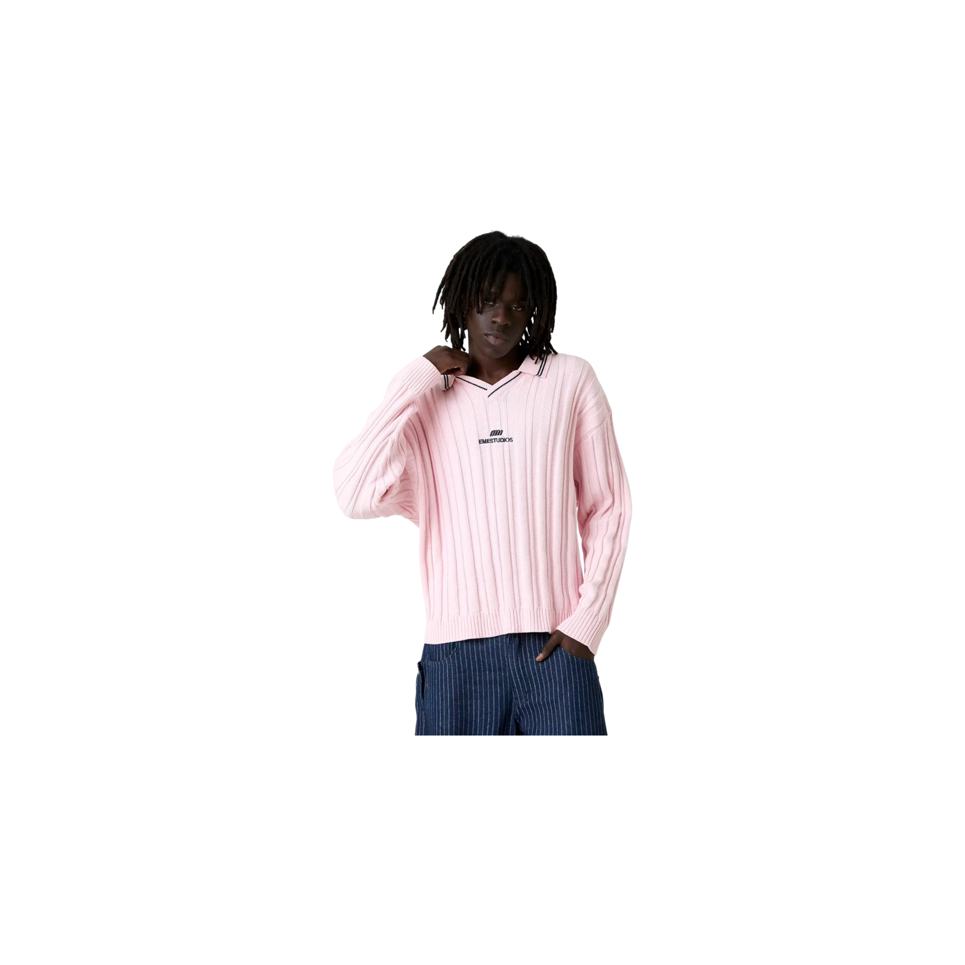 Eme Studios Pivot Cotton Candy Knit Polo