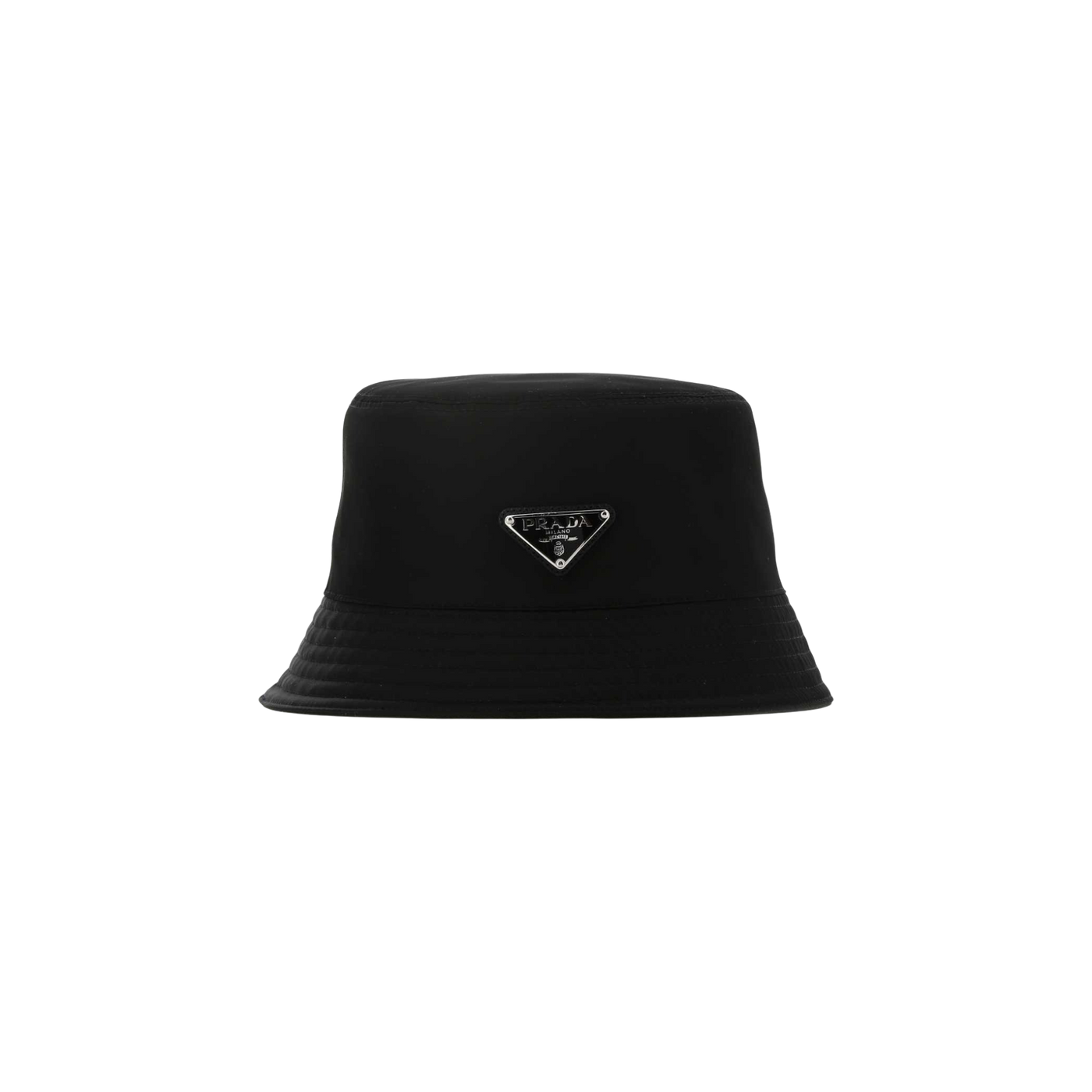 Prada Signature Logo Plaque Bucket Hat
