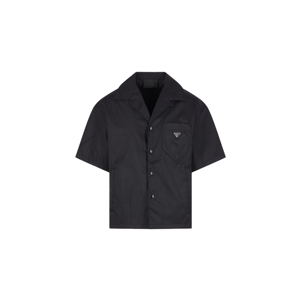 Prada Triangle-Logo Short-Sleeved Shirt