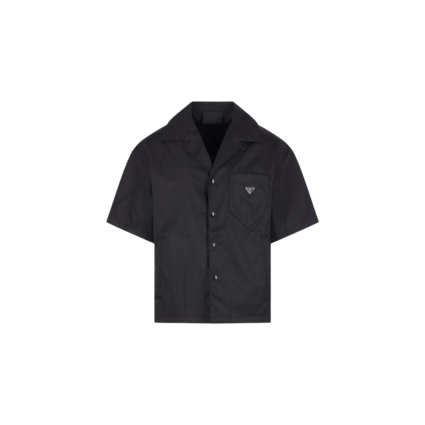Prada Triangle-Logo Short-Sleeved Shirt