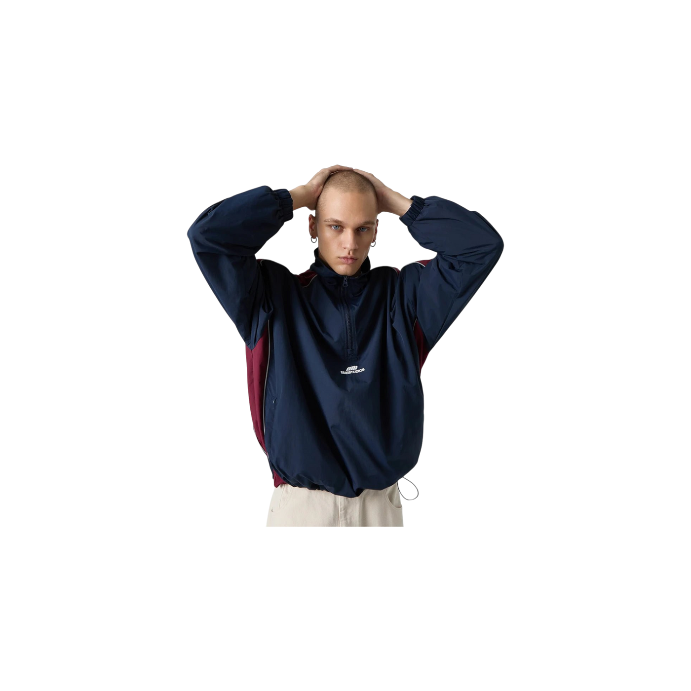 Eme Studios Rad Navy Windbreaker