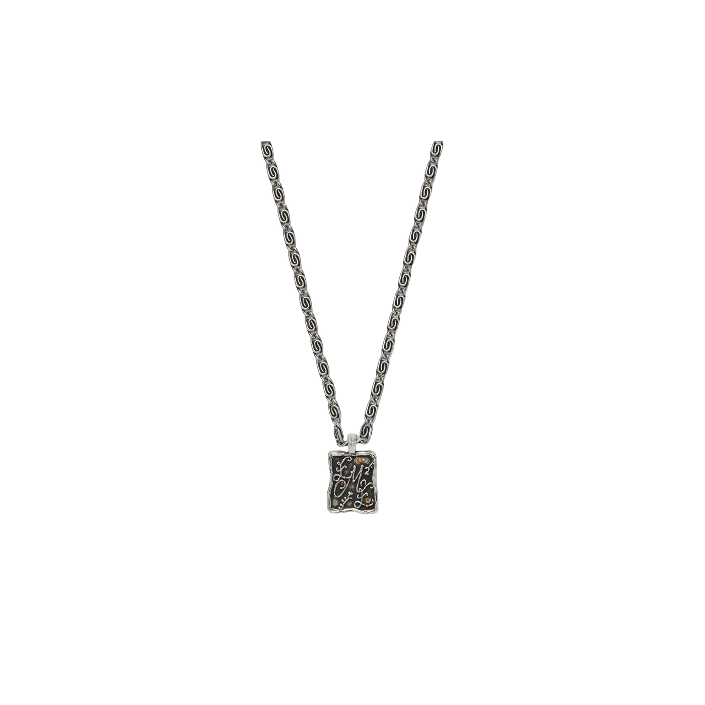 Eme Studios Red Lapis Ag Necklace