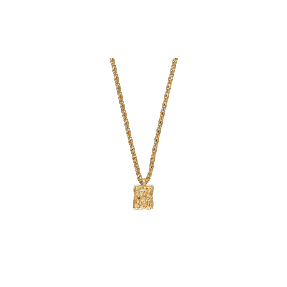 Eme Studios Red Lapis Au Necklace