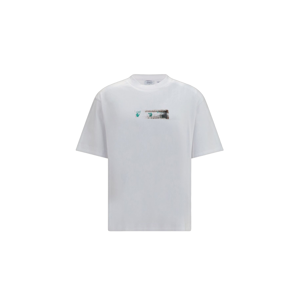 Remera Off-White Skate Narciso Print Blanco