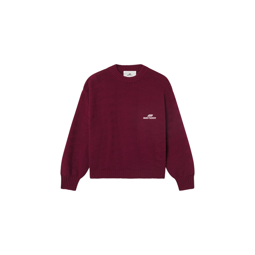Eme Studios Rhomb Cabernet Knit Sweater