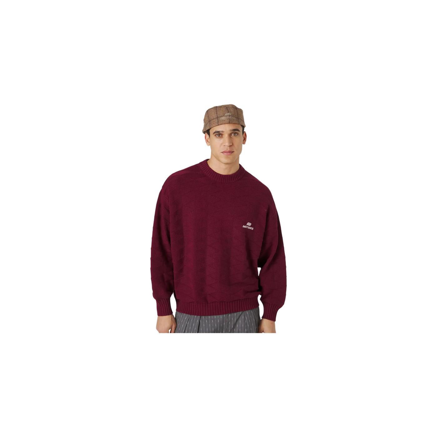 Eme Studios Rhomb Cabernet Knit Sweater
