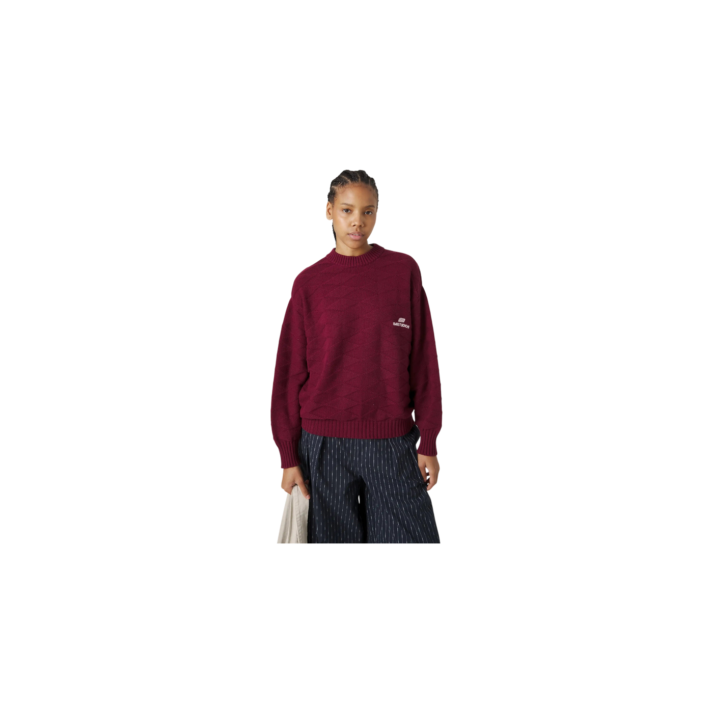 Eme Studios Rhomb Cabernet Knit Sweater