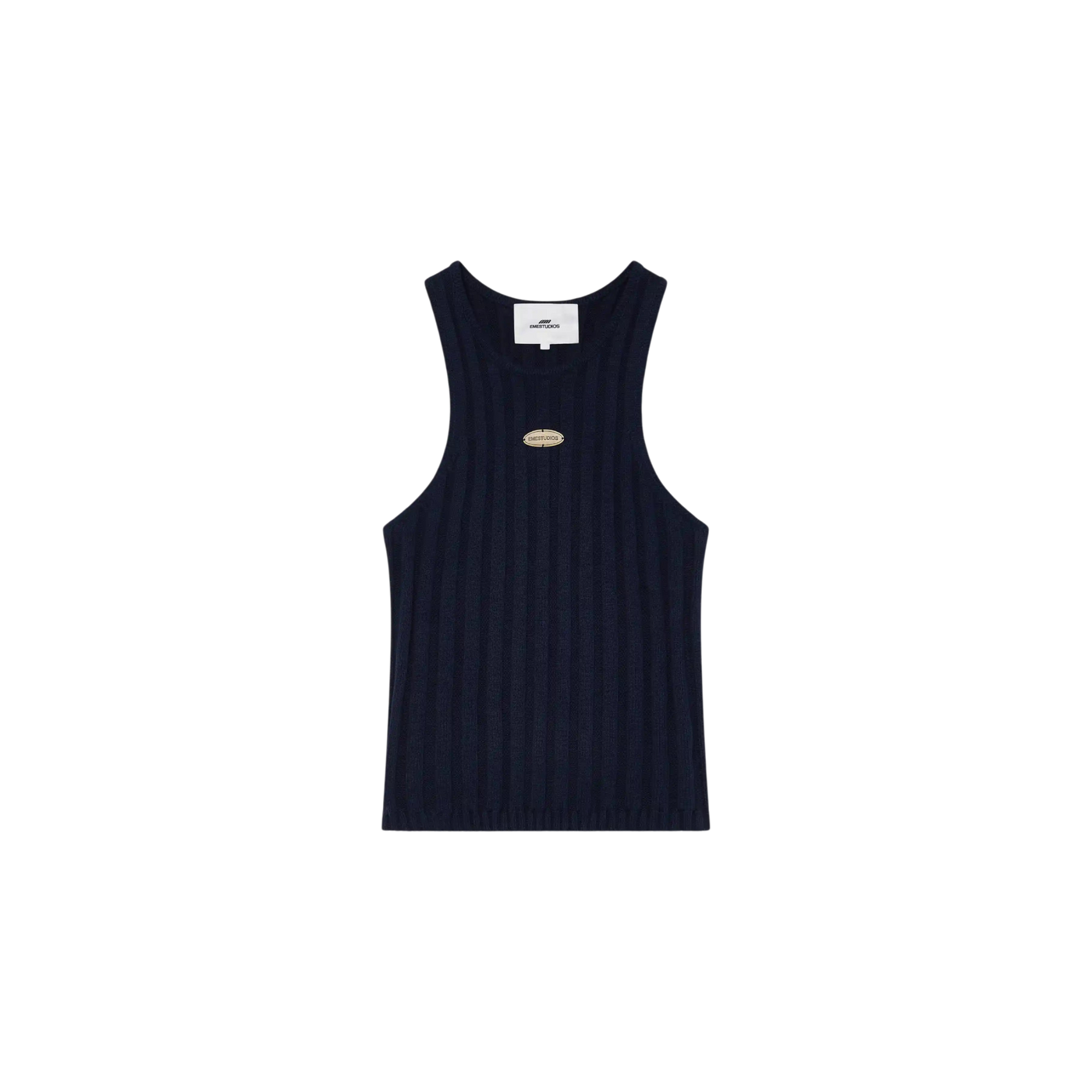 Eme Studios Rib Navy Tank Top