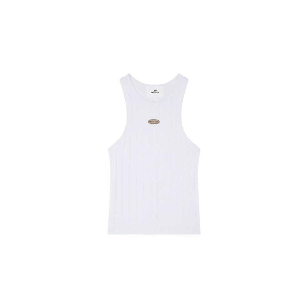 Eme Studios Rib Pearl Tank Top