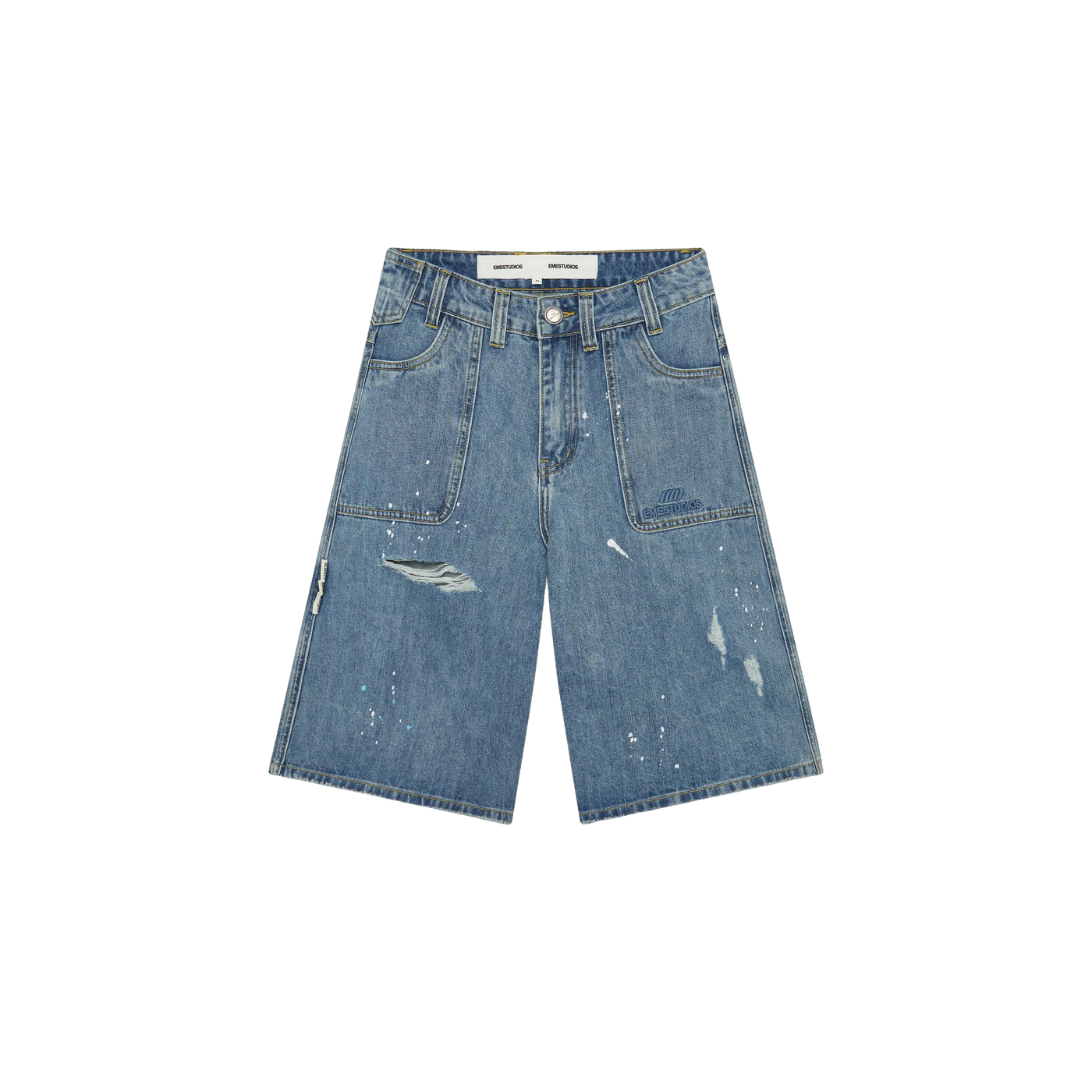 Eme Studios Riviera Blue Denim Shorts