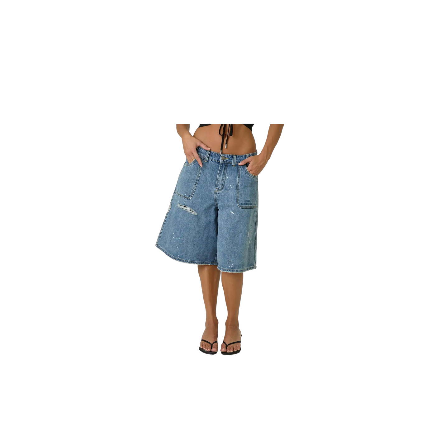 Eme Studios Riviera Blue Denim Shorts