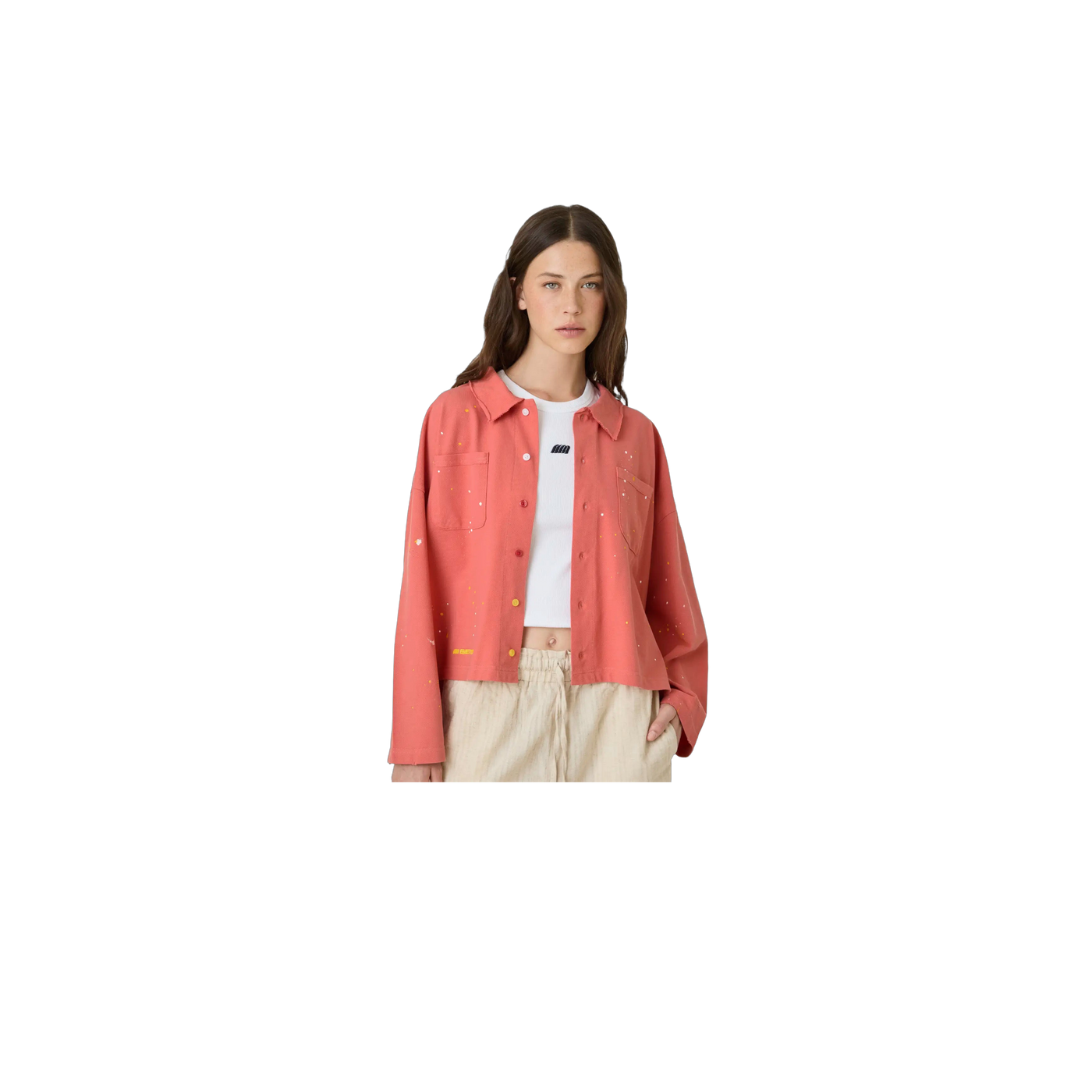 Eme Studios Riviera Peach Polo Shirt