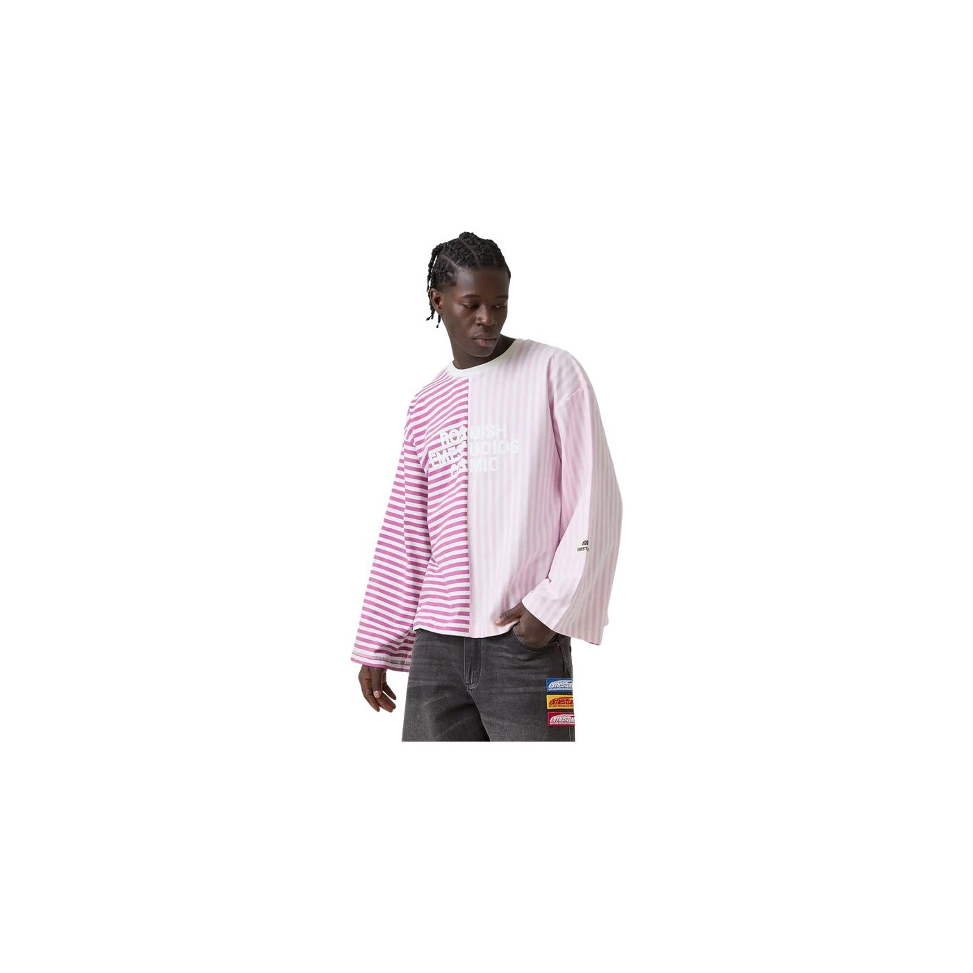 Eme Studios Roguish Fucsia Striped Long Sleeve