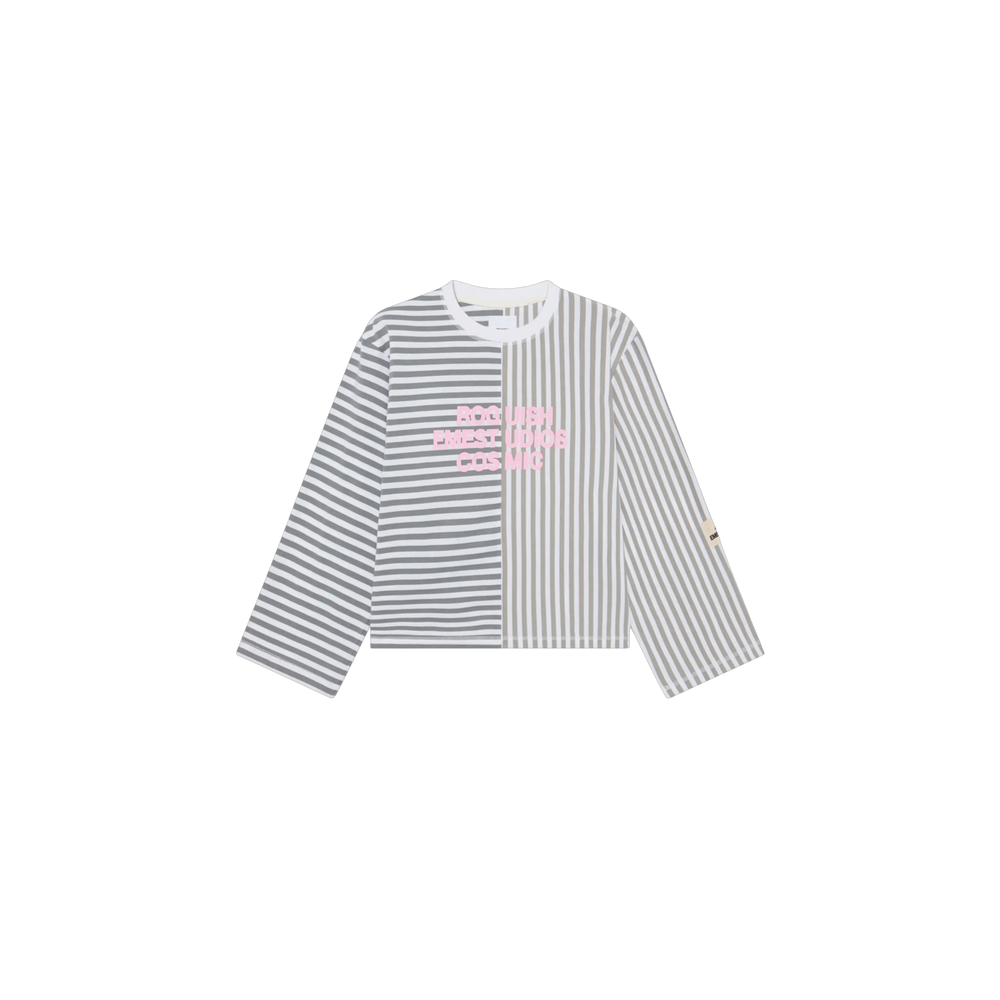 Eme Studios Roguish Heather Grey Striped Long Sleeve
