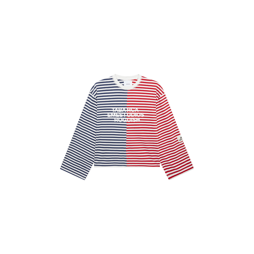 Eme Studios Roguish Navy Striped Long Sleeve
