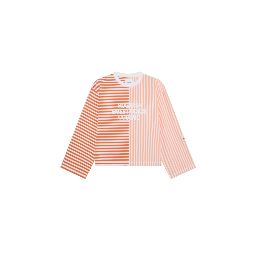 Eme Studios Roguish Tangerine Striped Long Sleeve