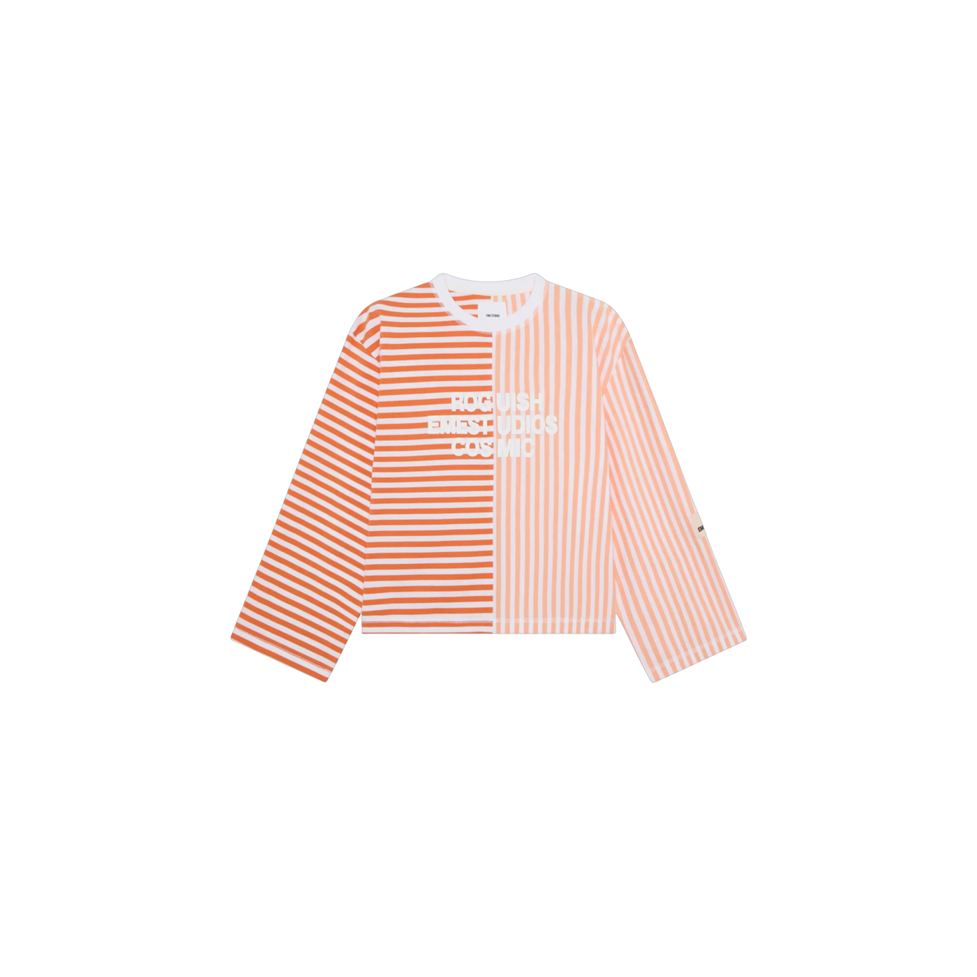 Eme Studios Roguish Tangerine Striped Long Sleeve