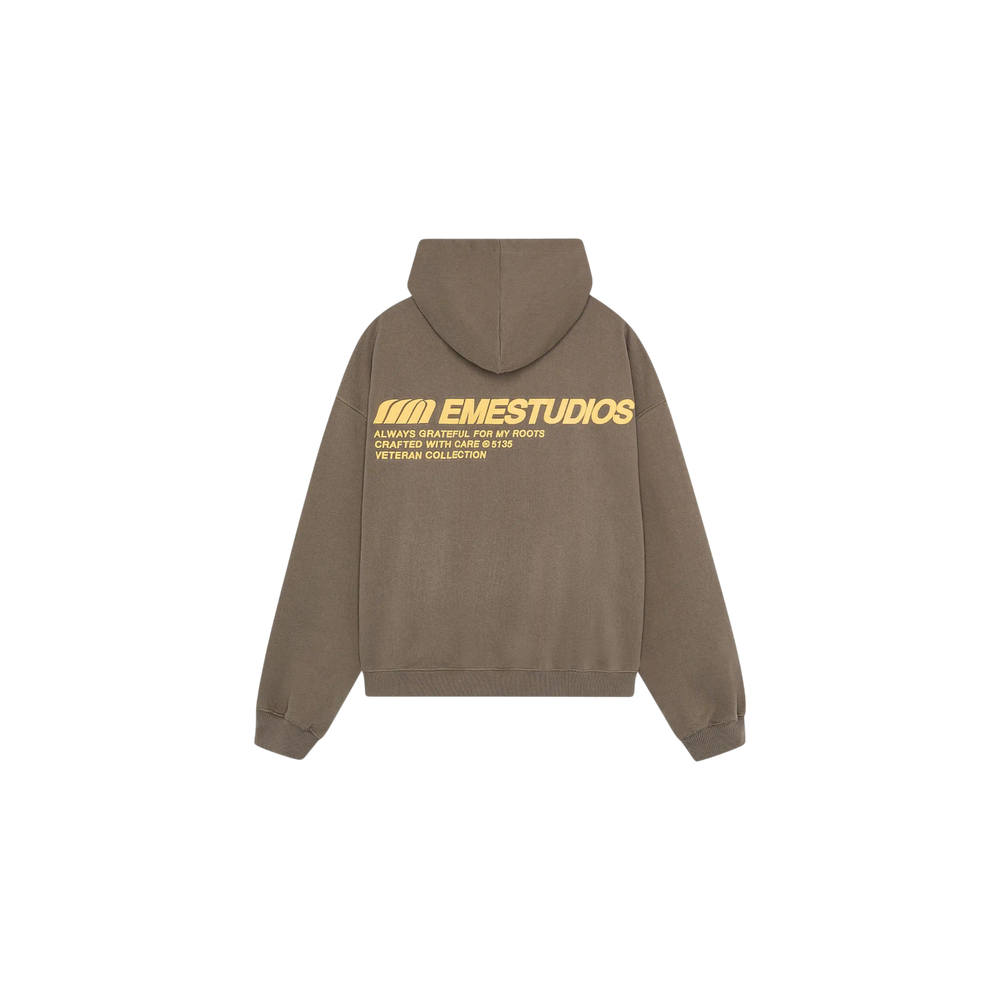 Eme Studios Roots Muddy Brown Oversized Hoodie