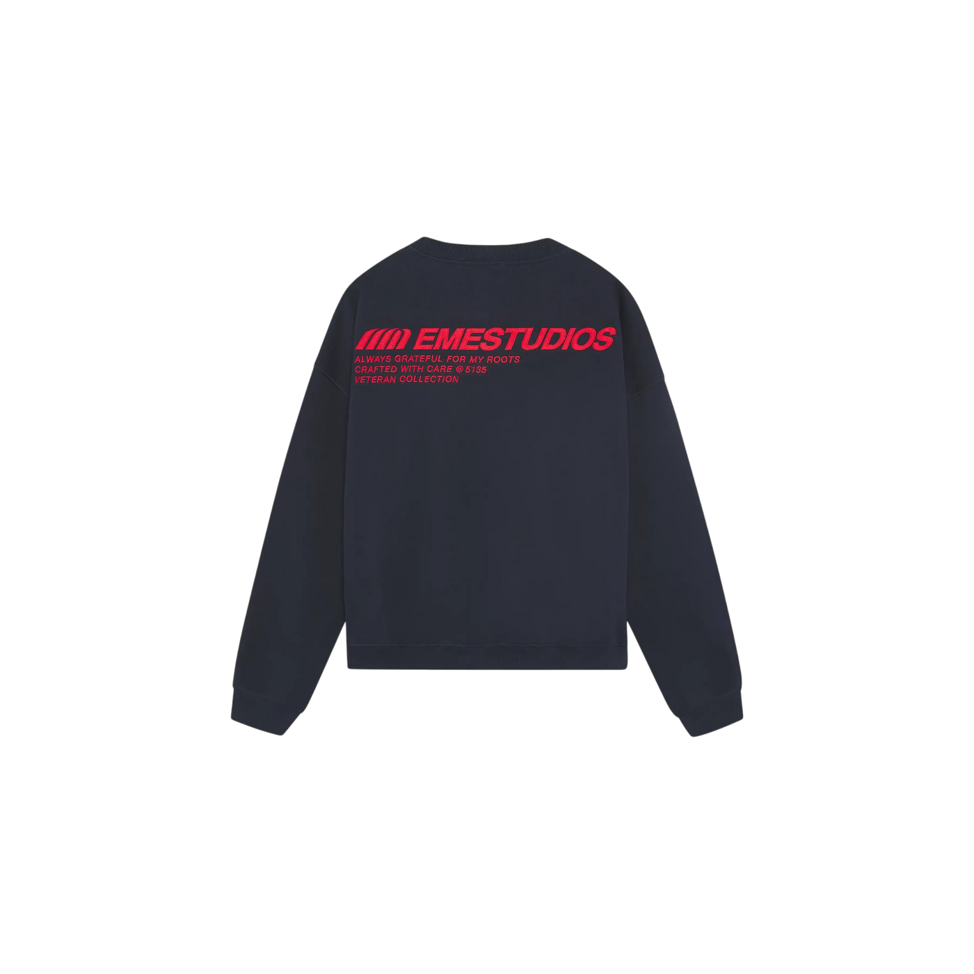 Eme Studios Roots Navy Oversized Crewneck