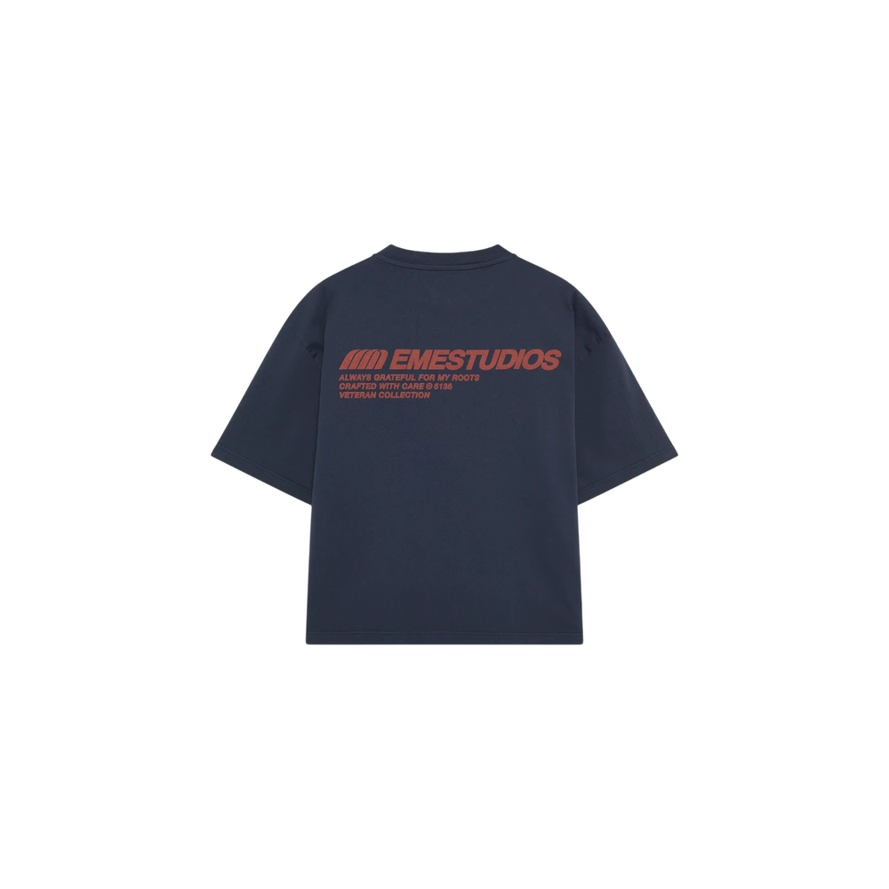 Eme Studios Roots Navy Oversized T-Shirt