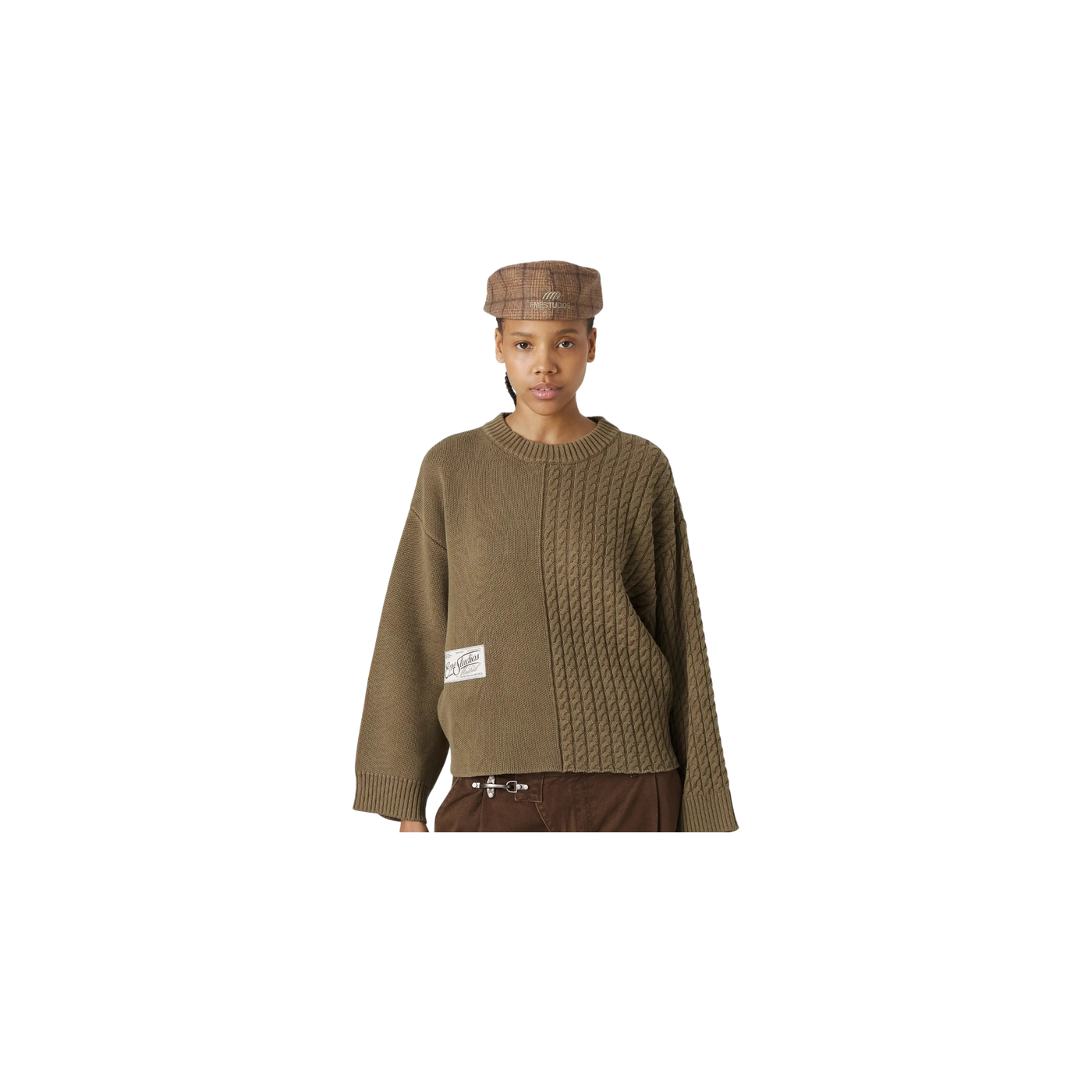 Eme Studios Rougher Choco Knit Sweater