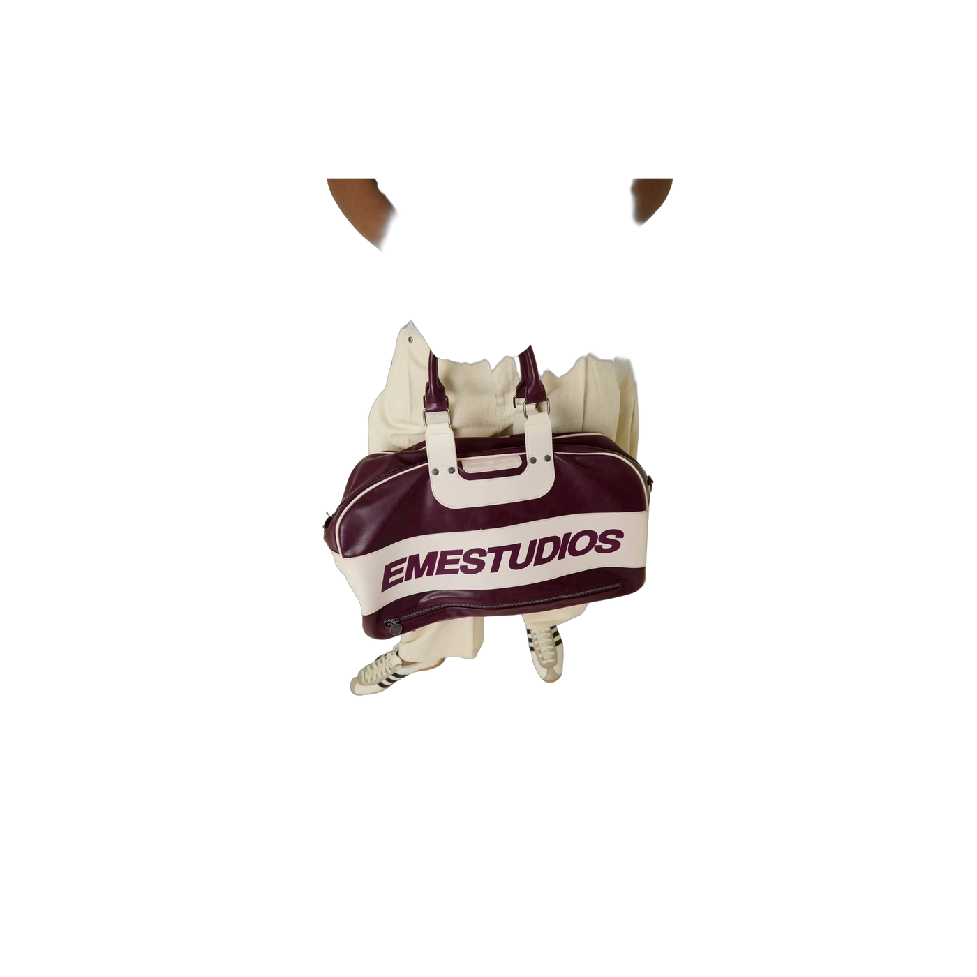 Eme Studios Rush Burgundy Duffle Bag