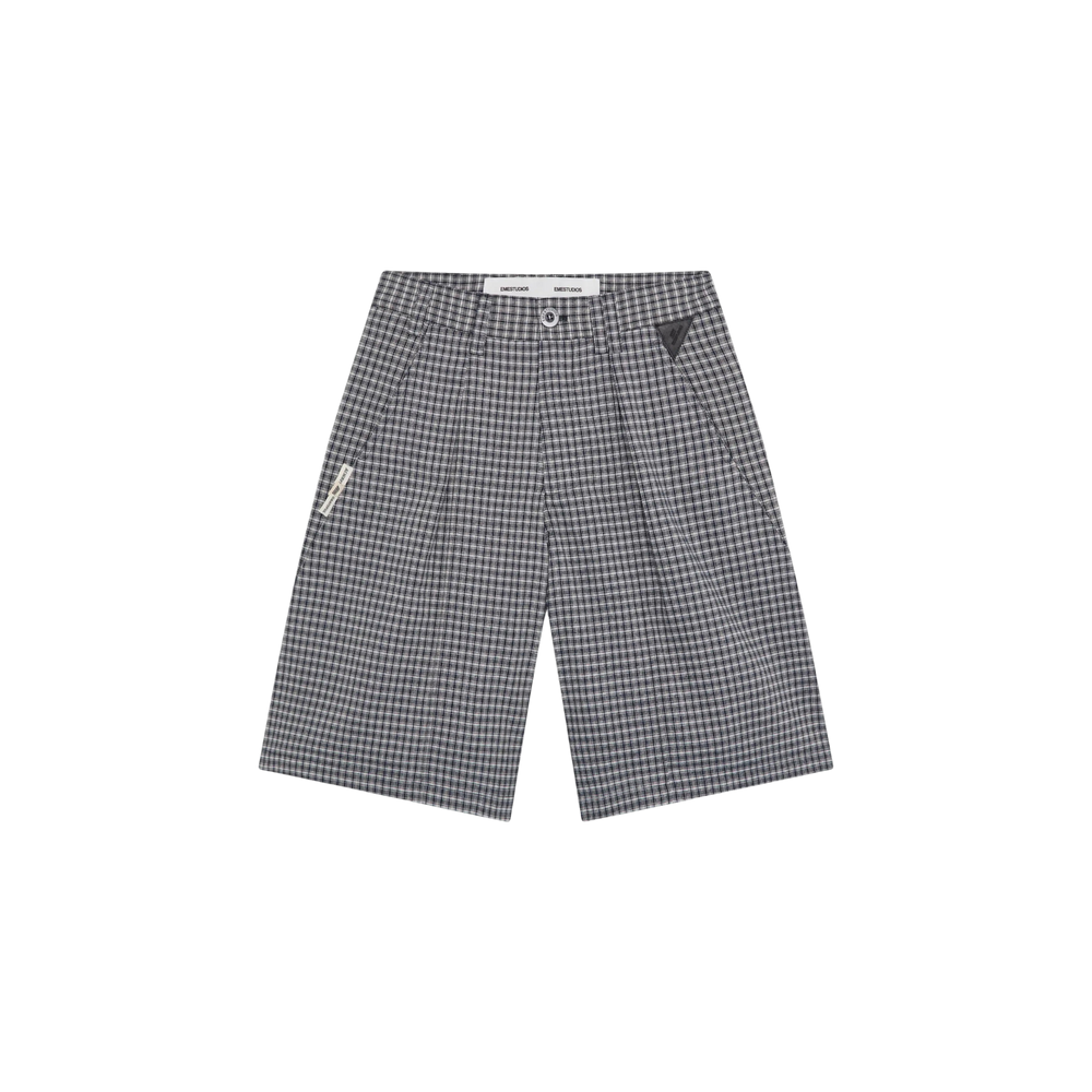 Eme Studios Russel Navy Squared Formal Shorts