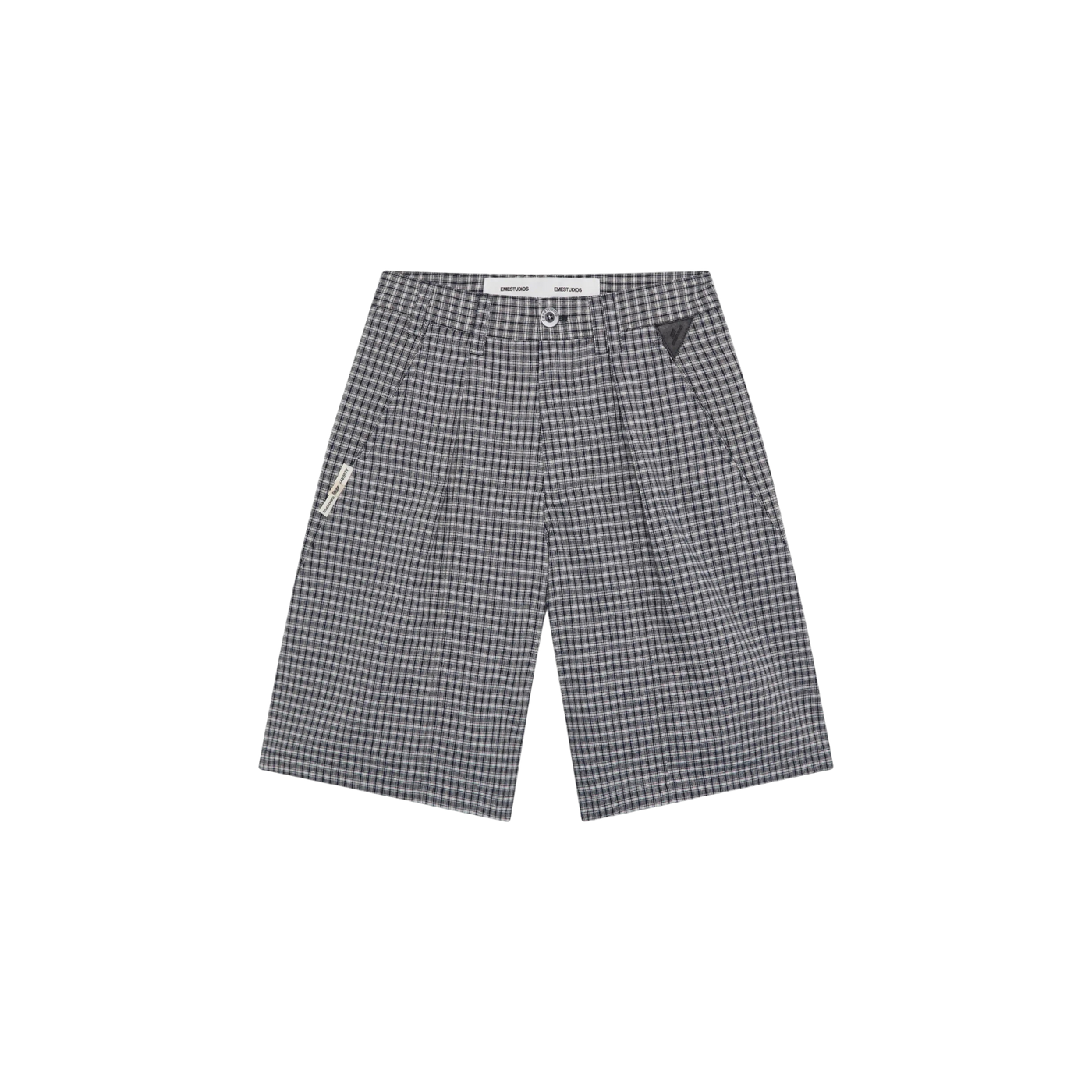 Eme Studios Russel Navy Squared Formal Shorts