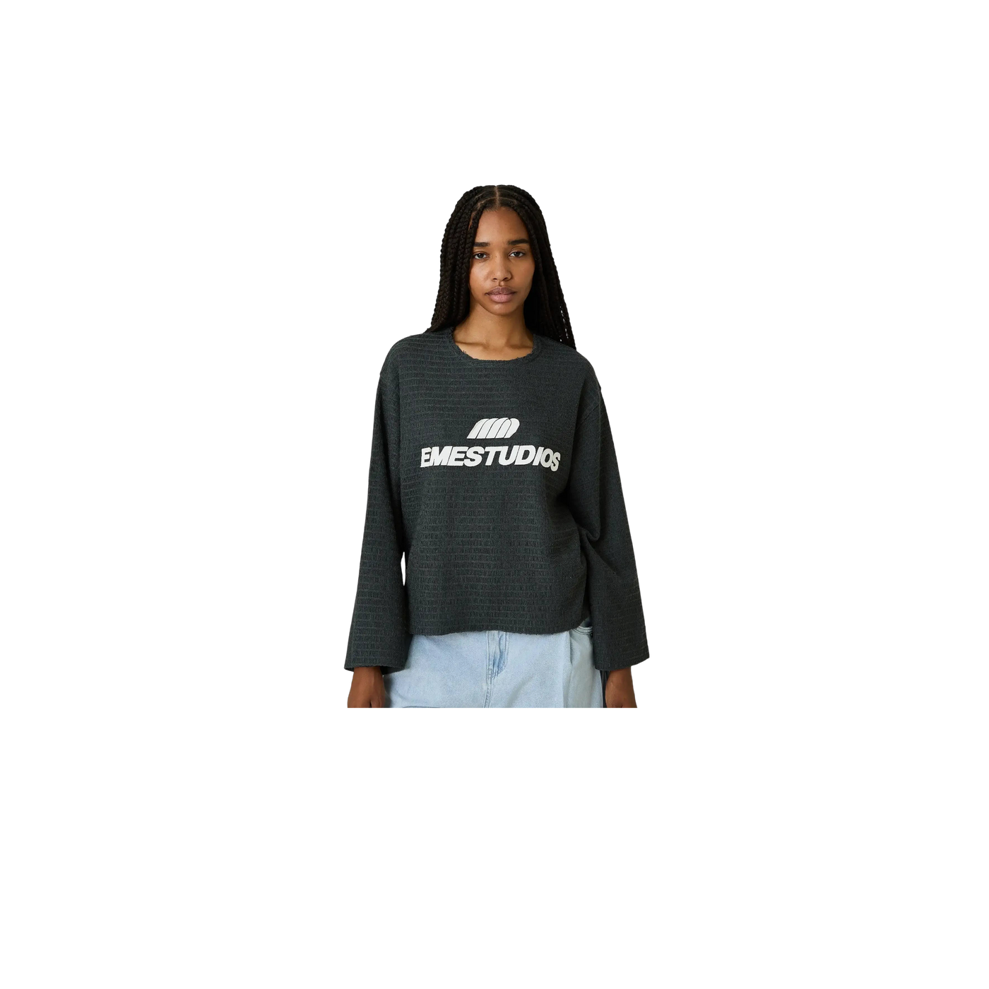 Eme Studios Rustic Shadow Knit Sweater