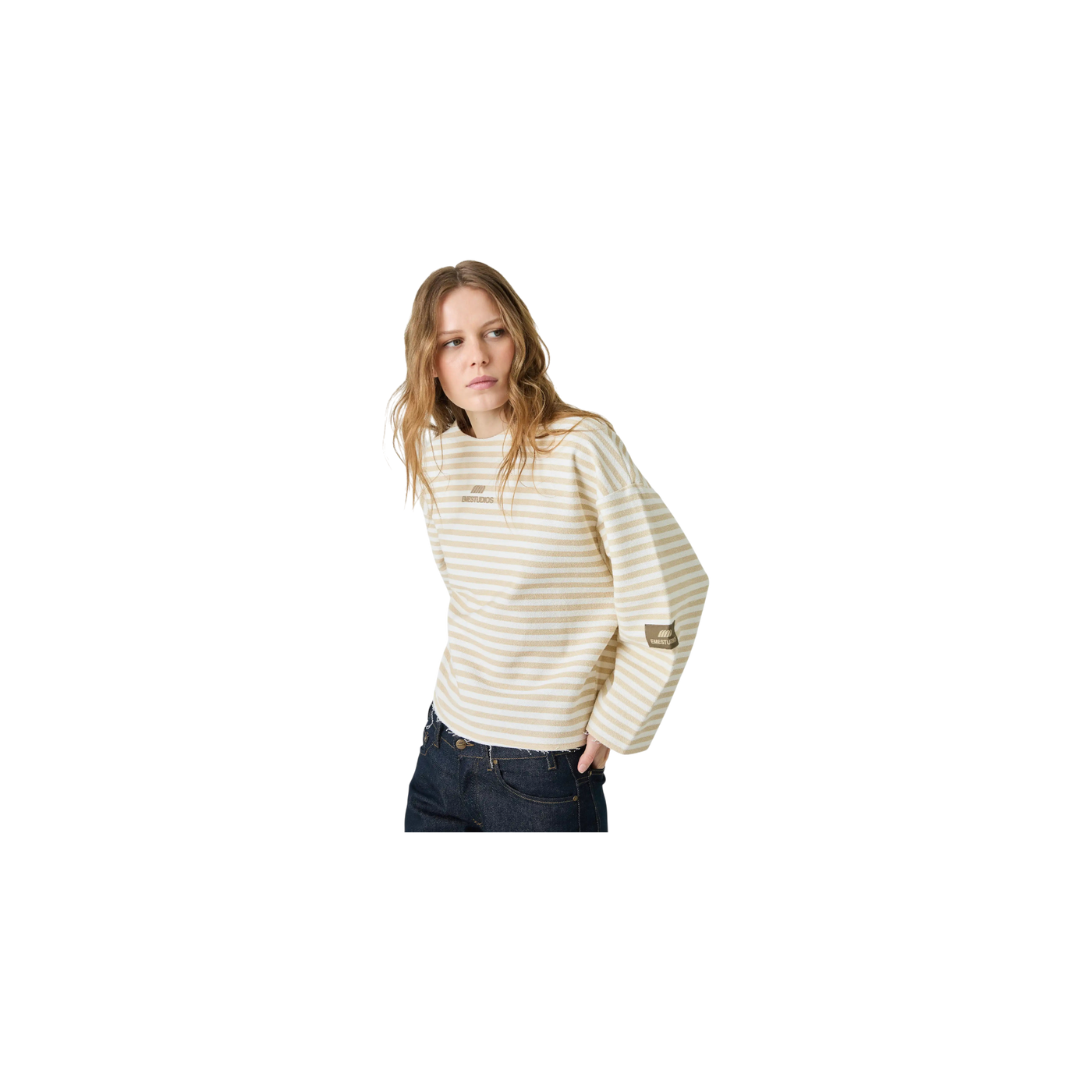 Eme Studios Sade Off Sand Reverse Crewneck