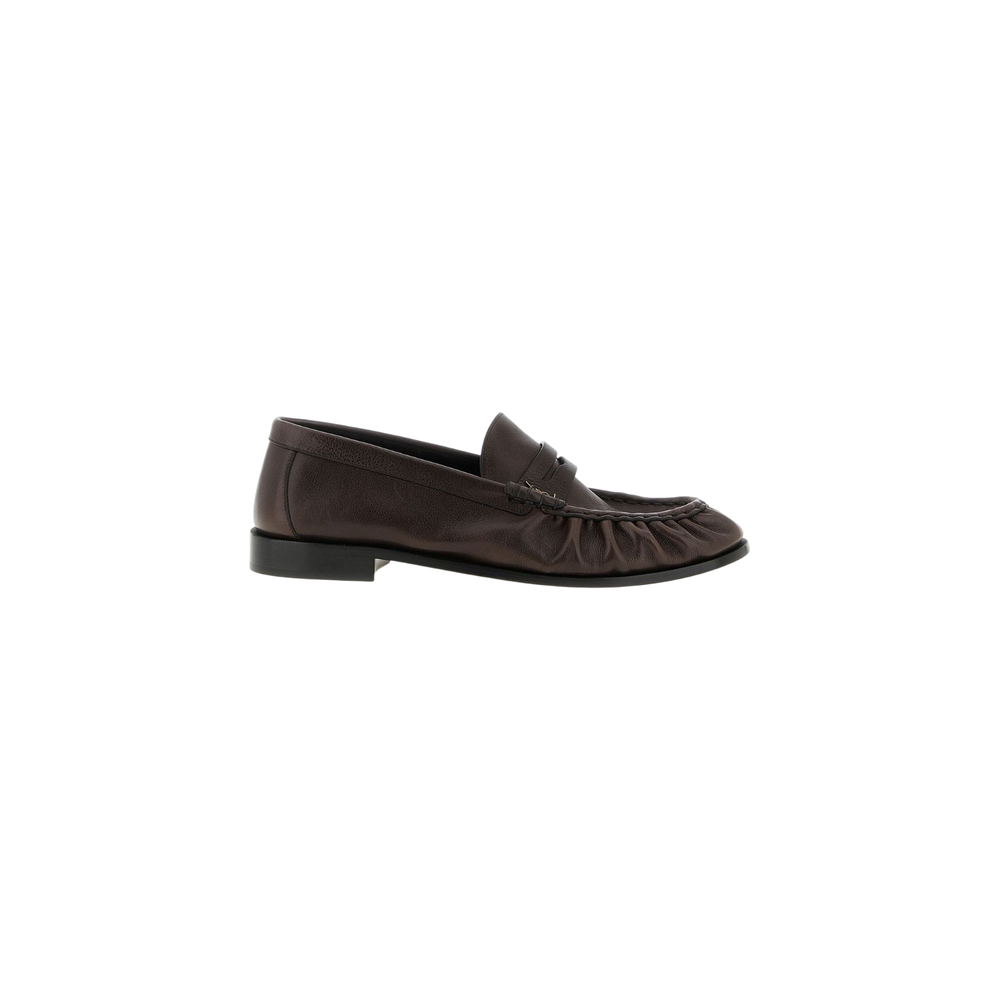 Saint Laurent Le Loafer Logo Plaque Slip-On Loafers