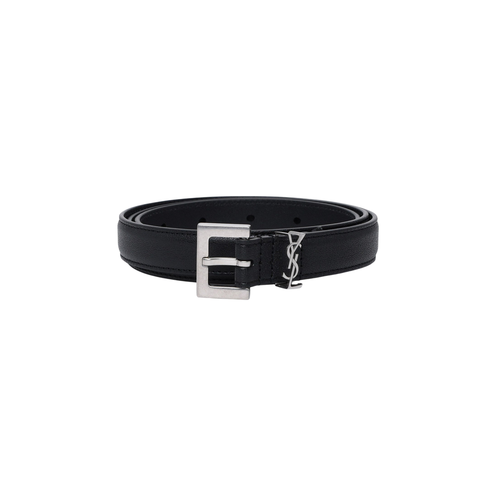 Saint Laurent Monogram Logo Plaque Belt