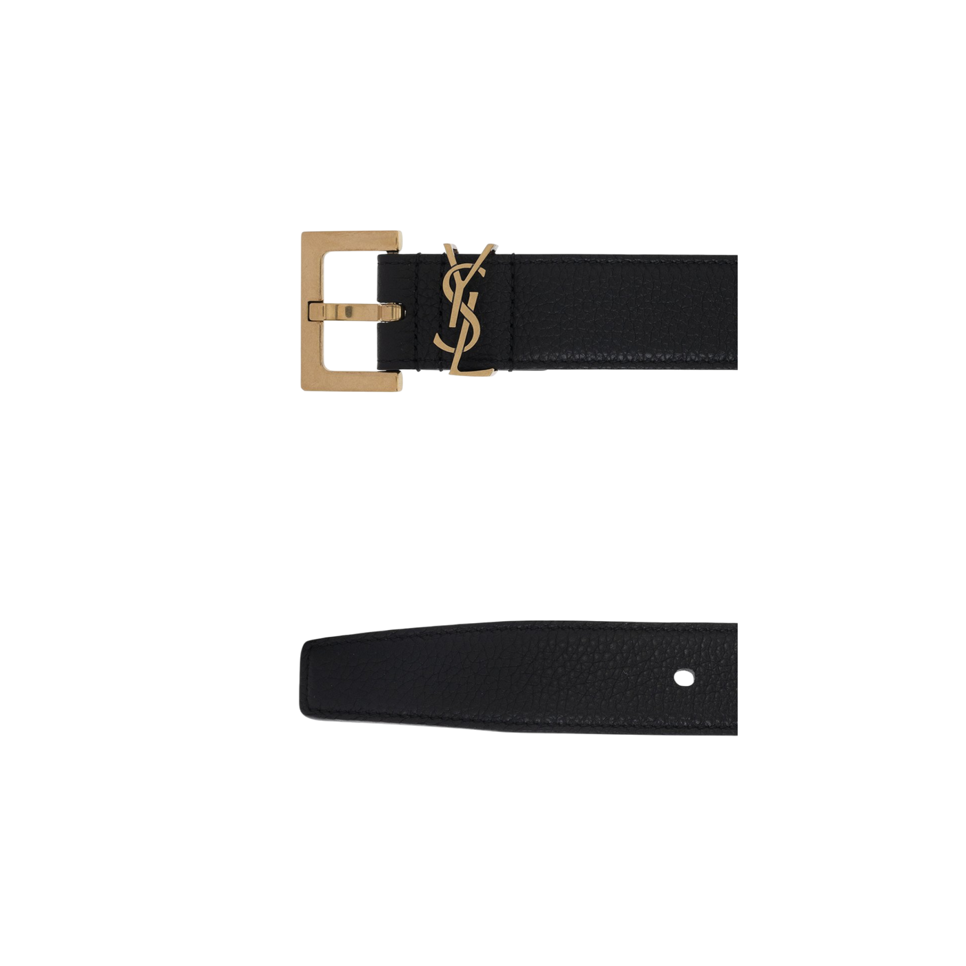 Saint Laurent Cassandre Logo Plaque Belt