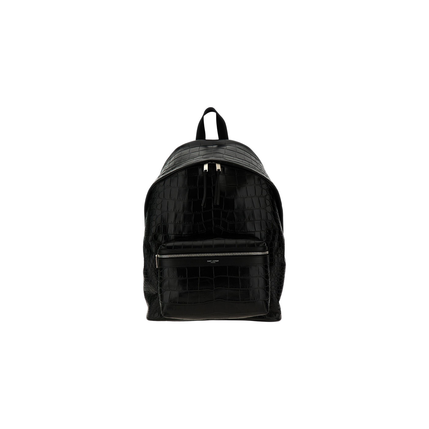 Saint Laurent Embossed Zip-Up City Backpack