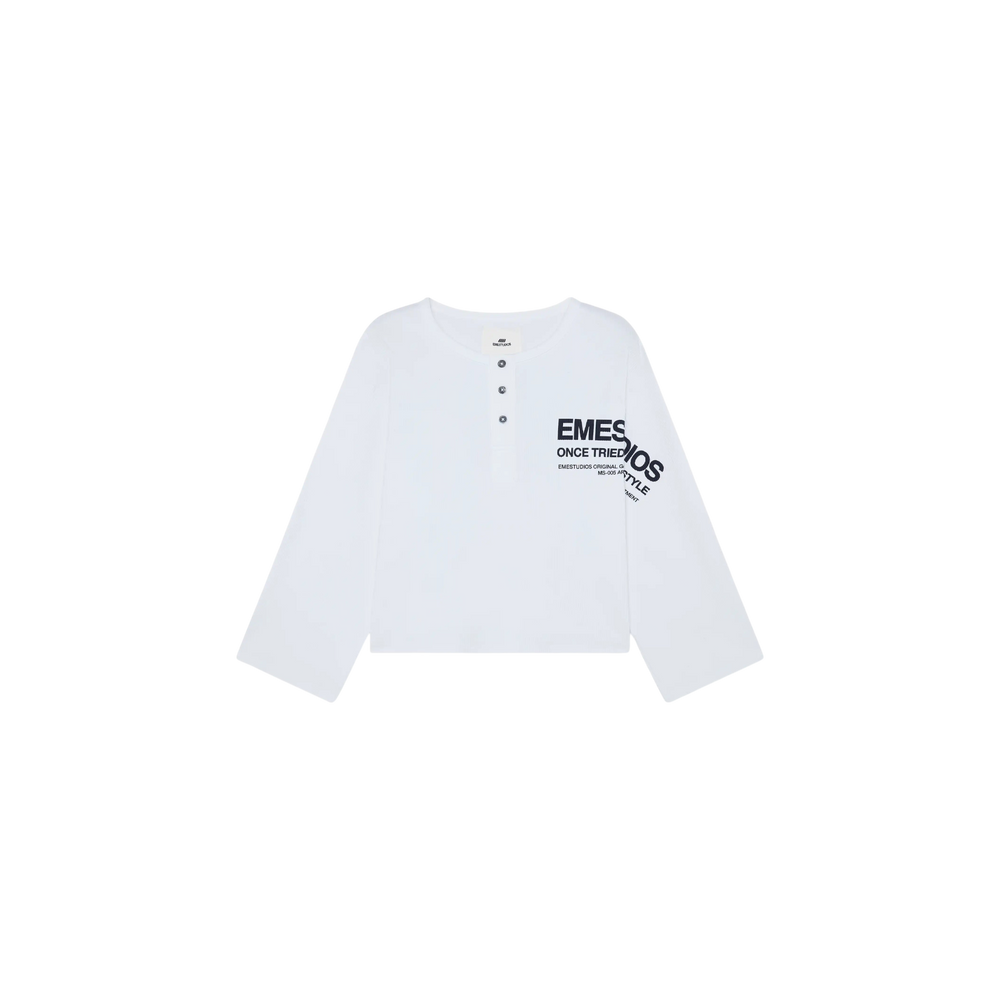 Eme Studios Selection Henley Pearl Long Sleeve