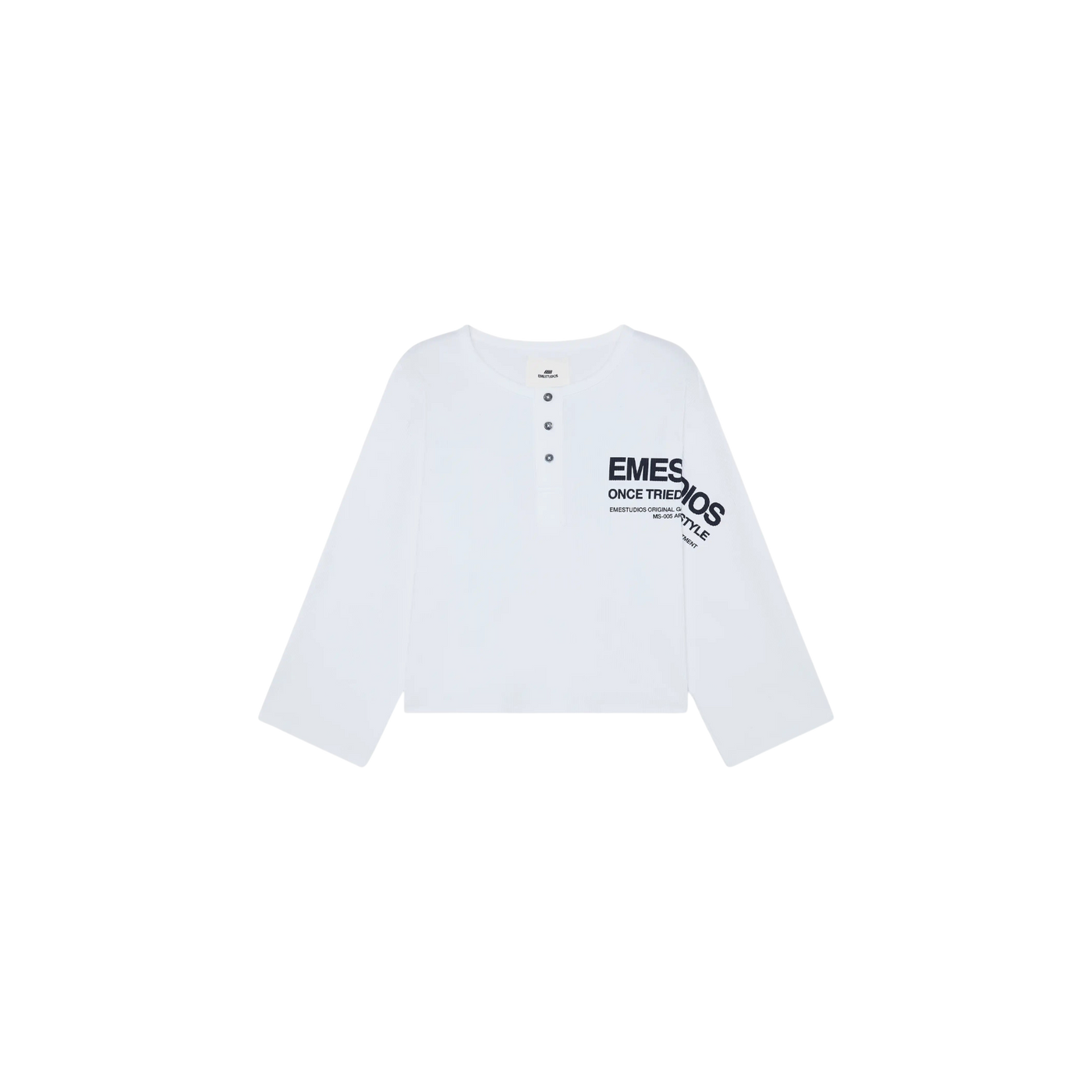 Eme Studios Selection Henley Pearl Long Sleeve