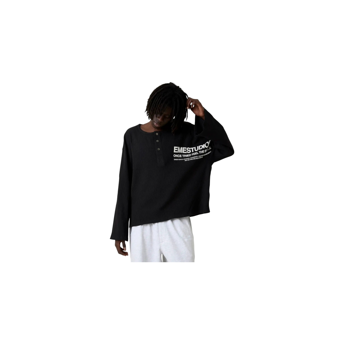Eme Studios Selection Henley Shadow Long Sleeve